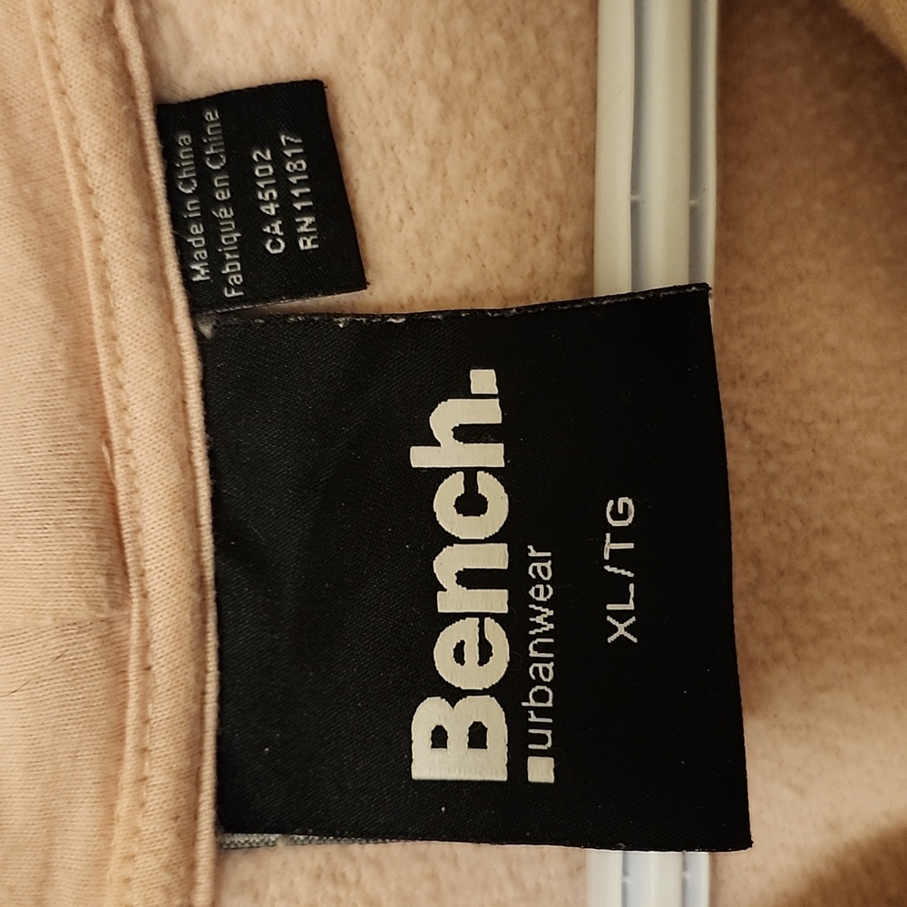 BENCH Light Pink Hooddd Sweatshirt, Size XL, EUC - Picture 4 of 7